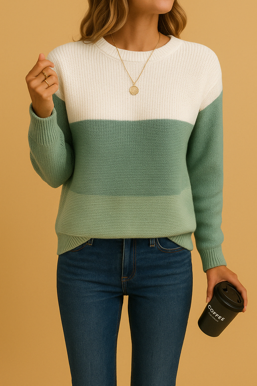 Clara | Sweter patchworkowy