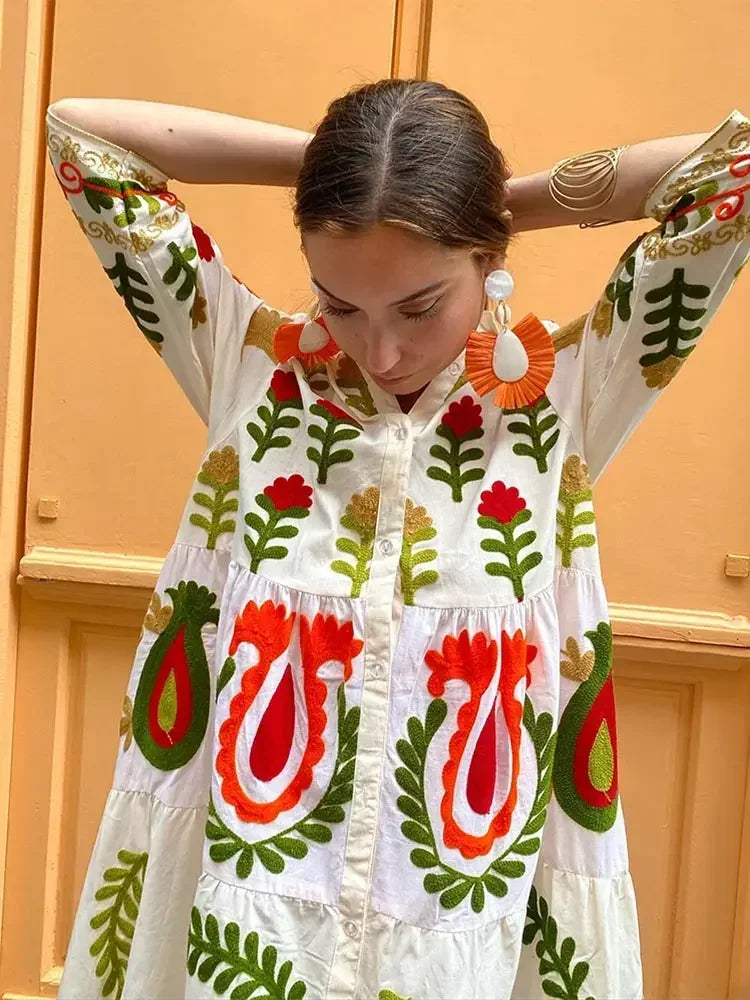 Rozalia™ | Letnia sukienka w patchworku
