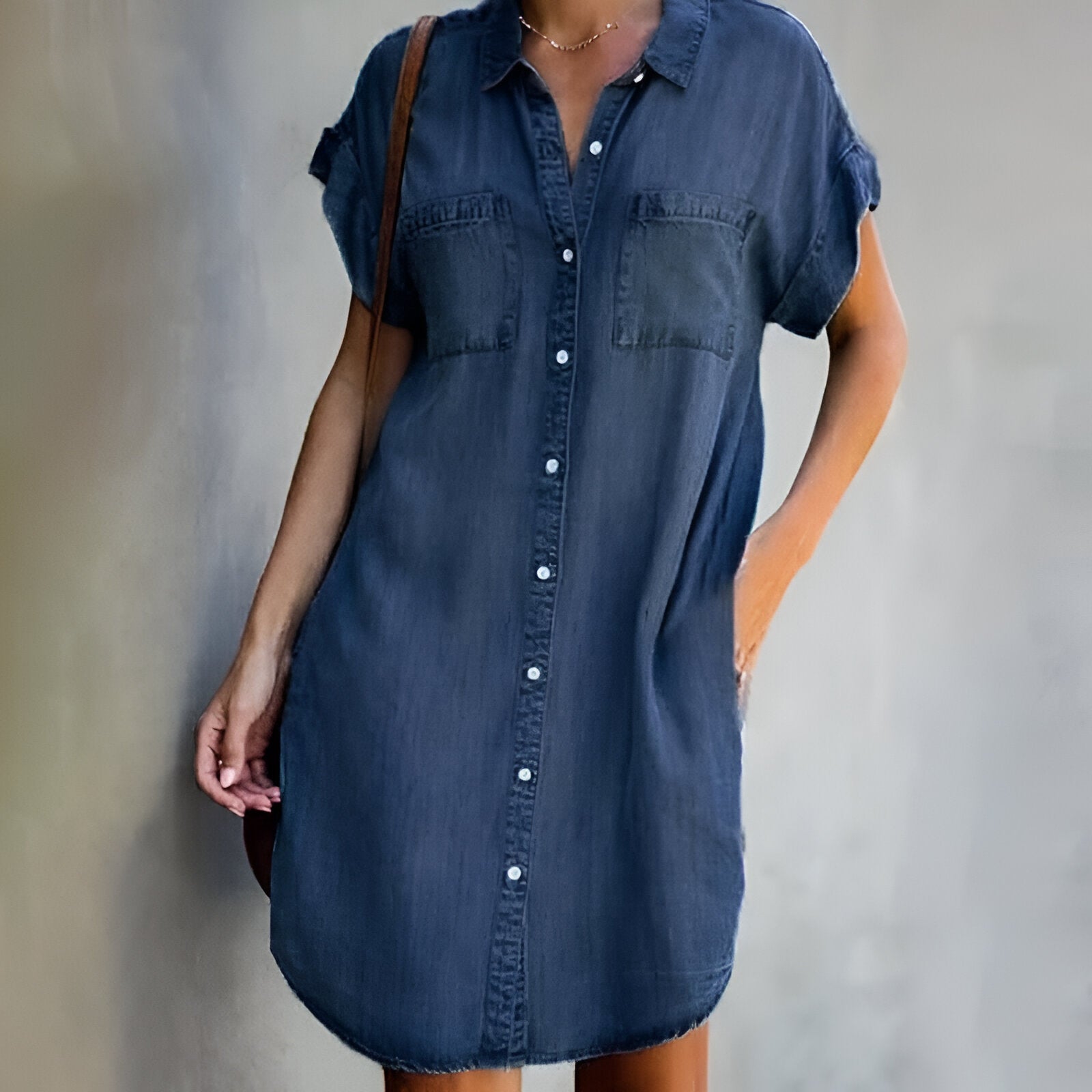 Stefka™ - Casual Denim Sukienka