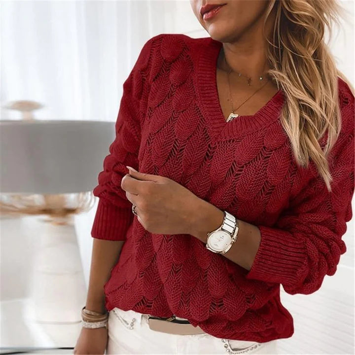 Noemier | Sweter z dekoltem w serek
