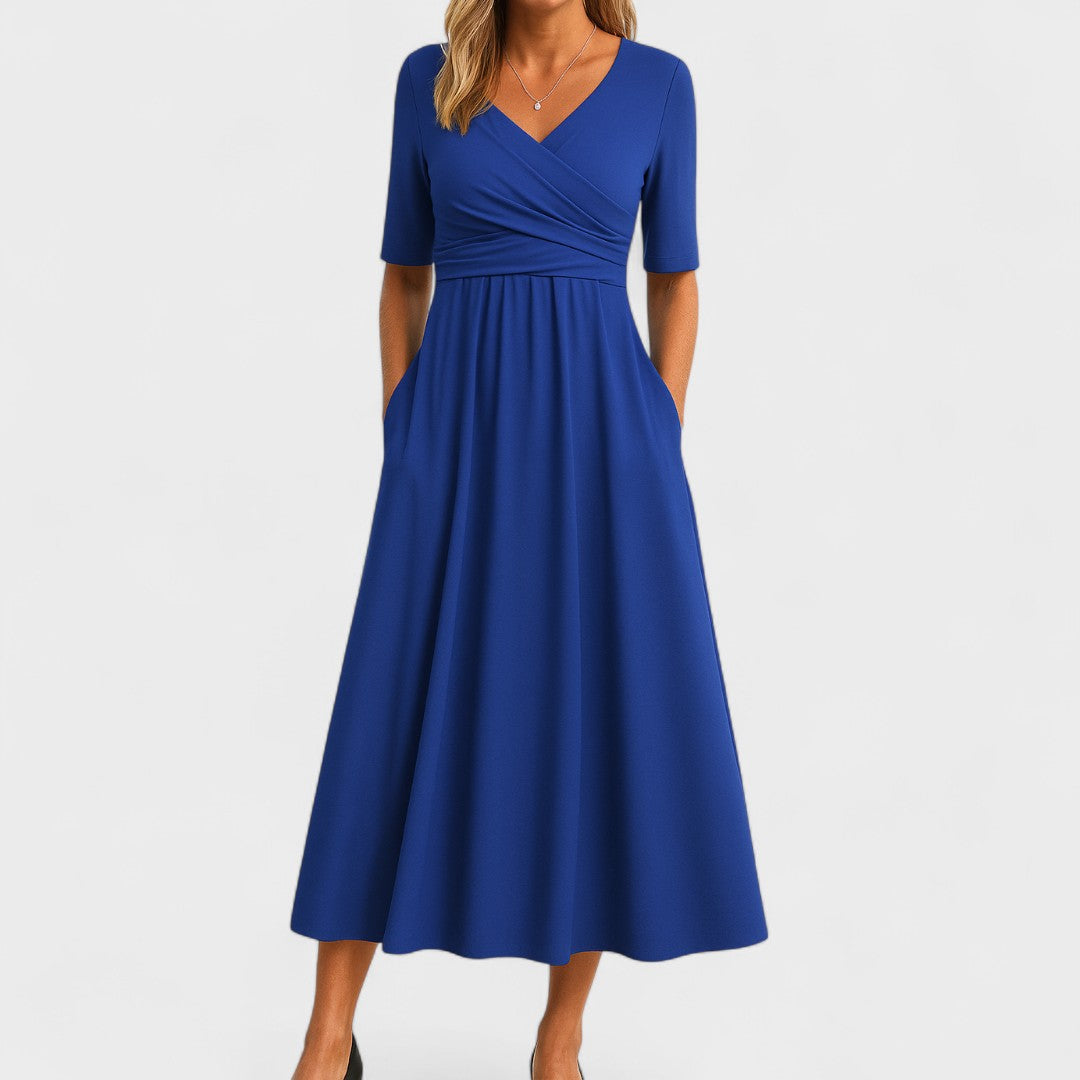 Ivanna – Elegancka Sukienka Midi na Każdą Okazję