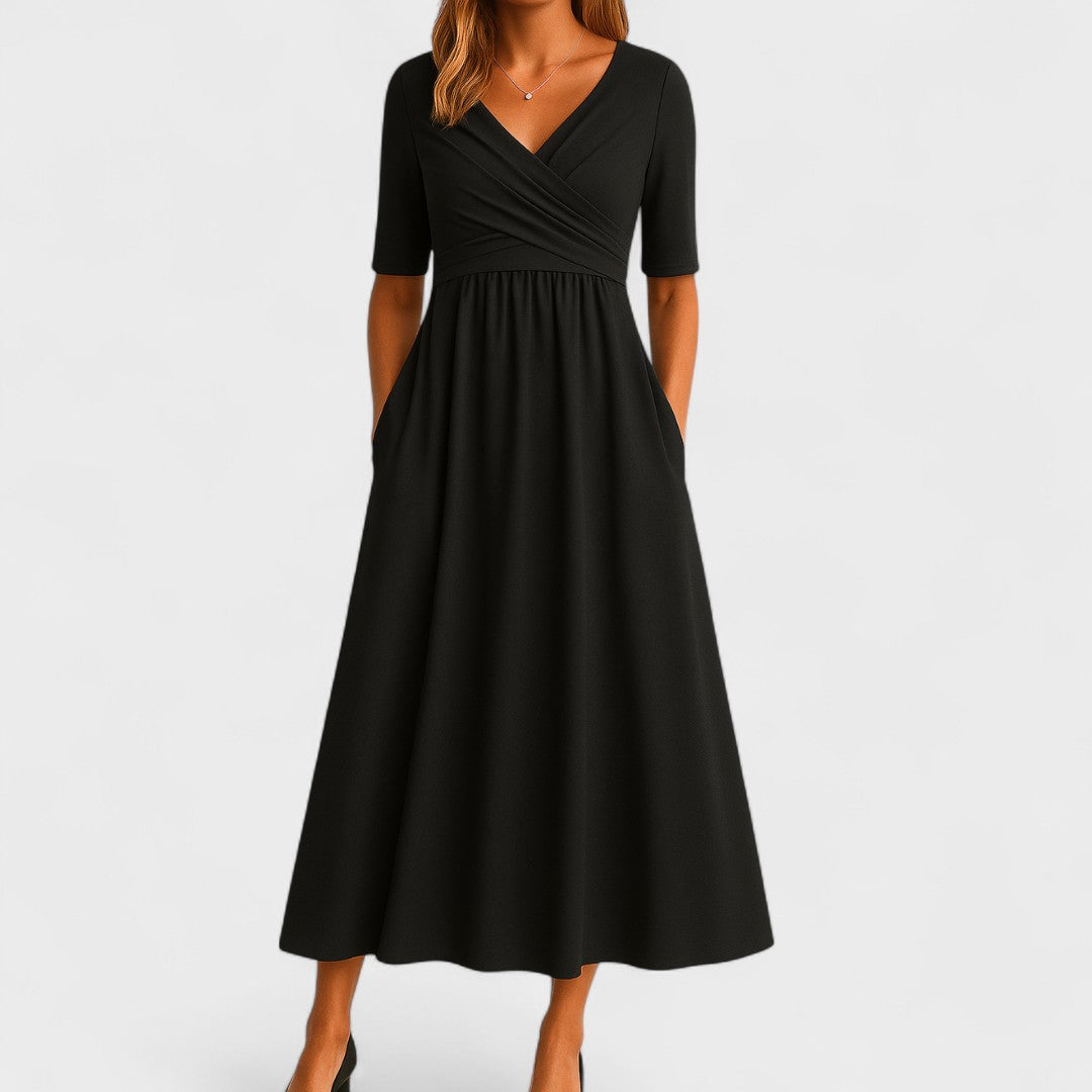 Ivanna – Elegancka Sukienka Midi na Każdą Okazję