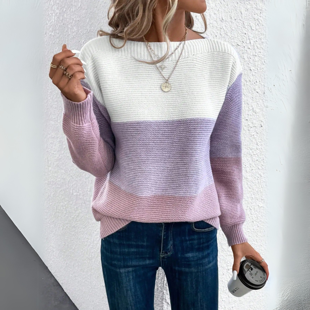 Clara | Sweter patchworkowy