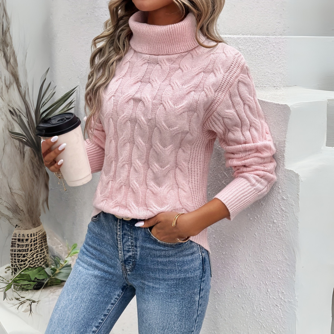 Amelia | Sweter z wysokim kołnierzem