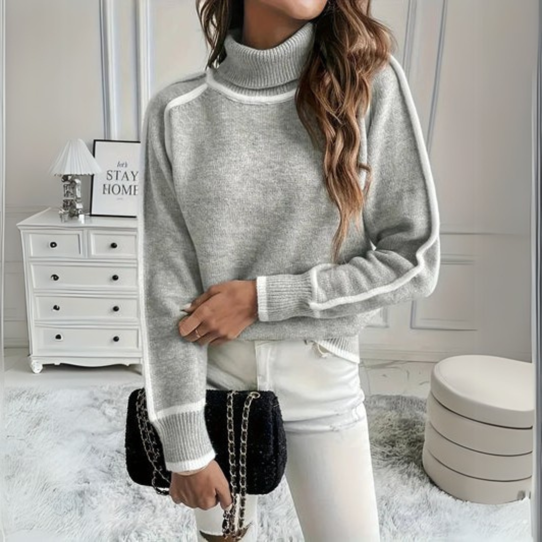 Aurora | Sweter z golfem