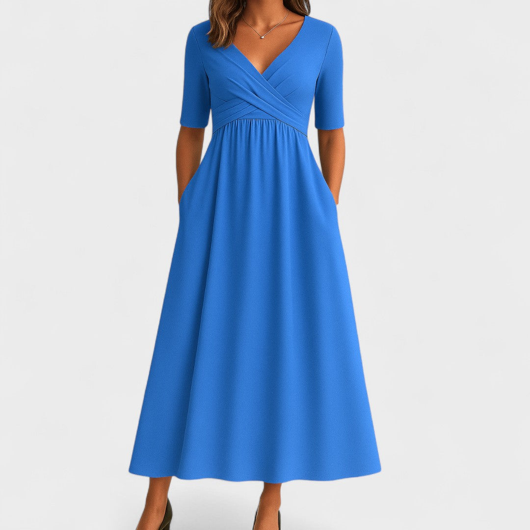 Ivanna – Elegancka Sukienka Midi na Każdą Okazję