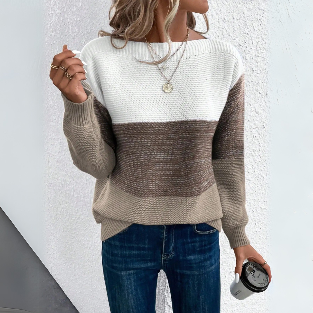Clara | Sweter patchworkowy