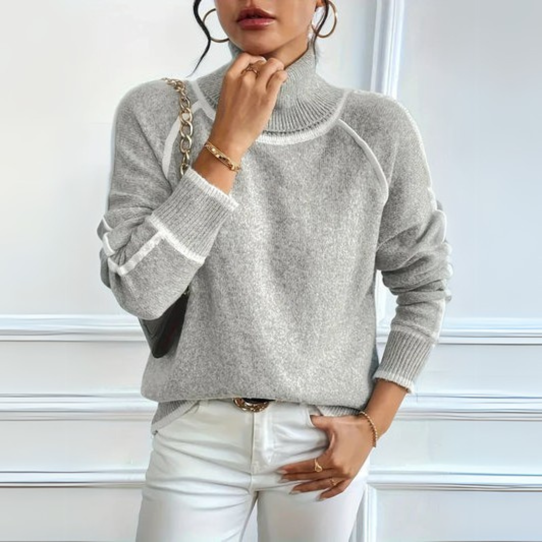 Aurora | Sweter z golfem