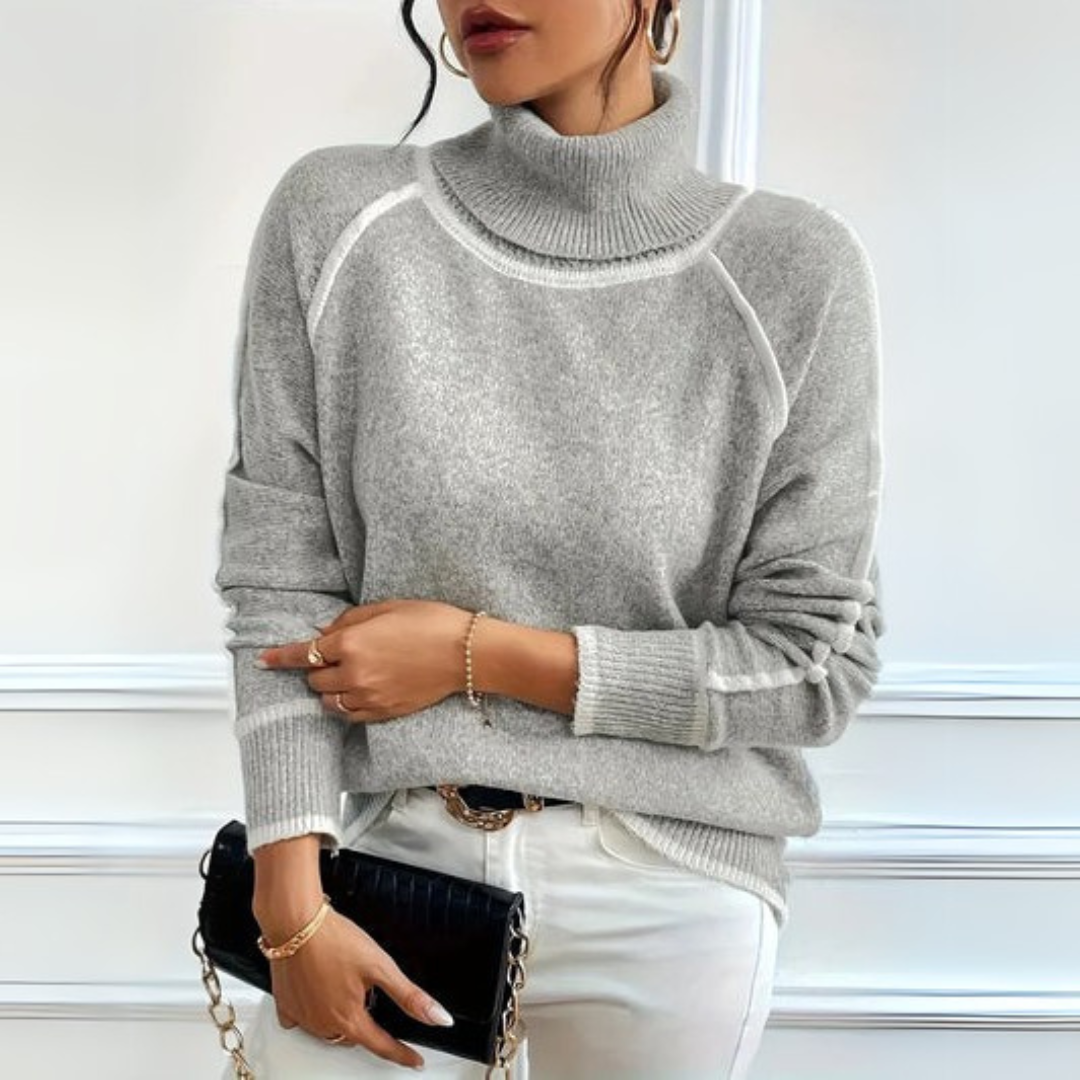 Aurora | Sweter z golfem