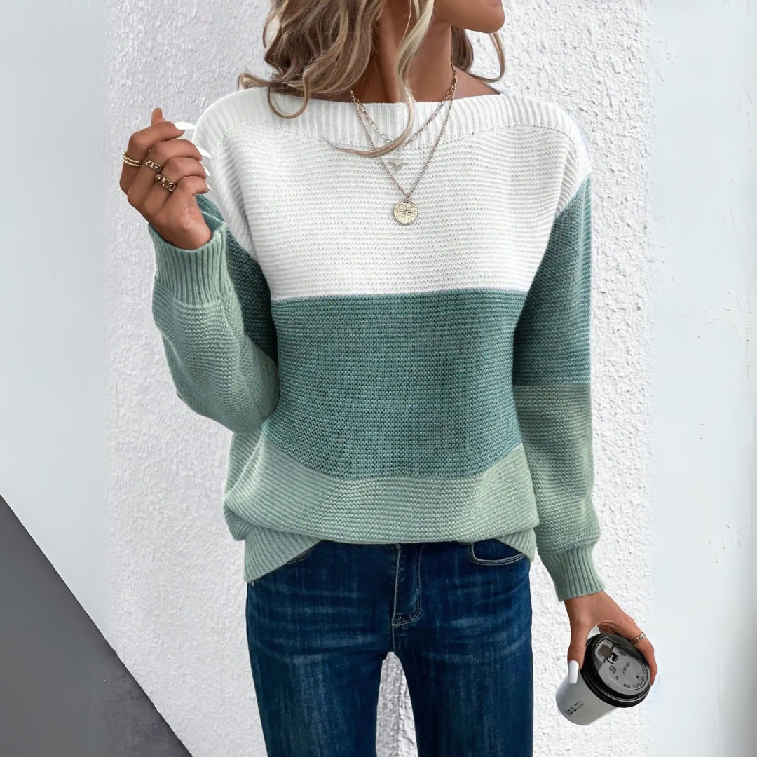 Clara | Sweter patchworkowy