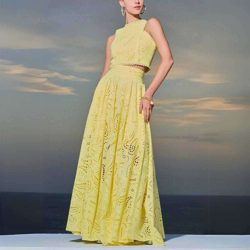 Radosia – Dwuczęściowy letni zestaw z haftem