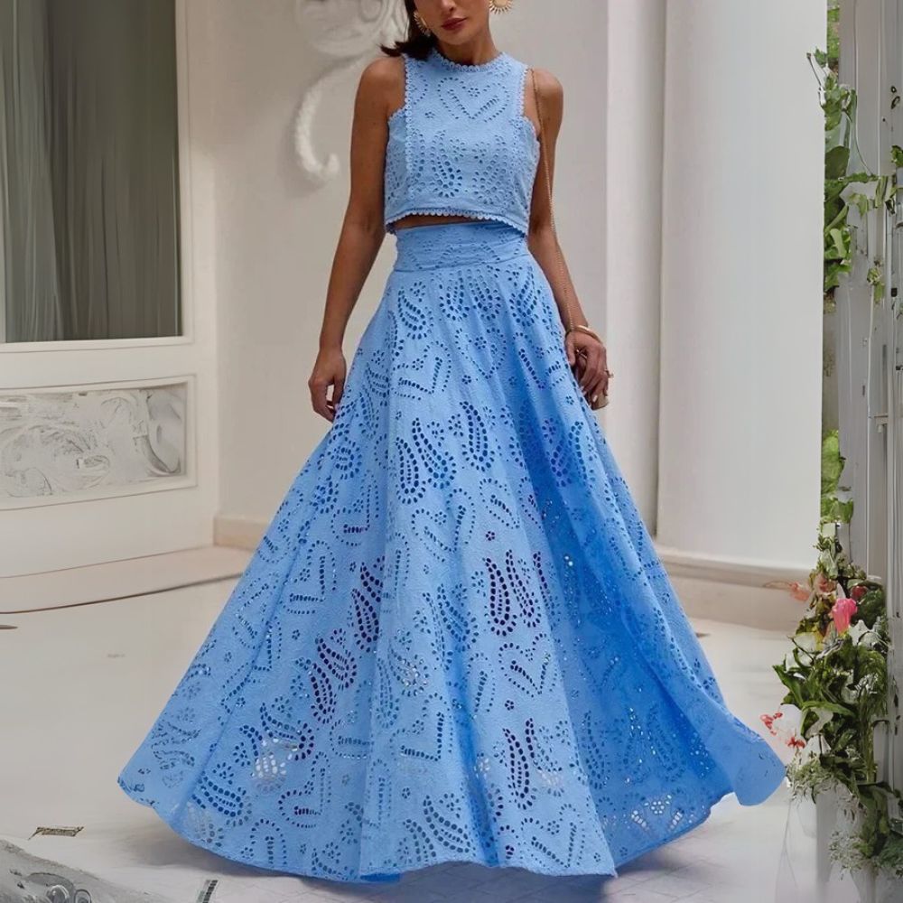 Radosia – Dwuczęściowy letni zestaw z haftem