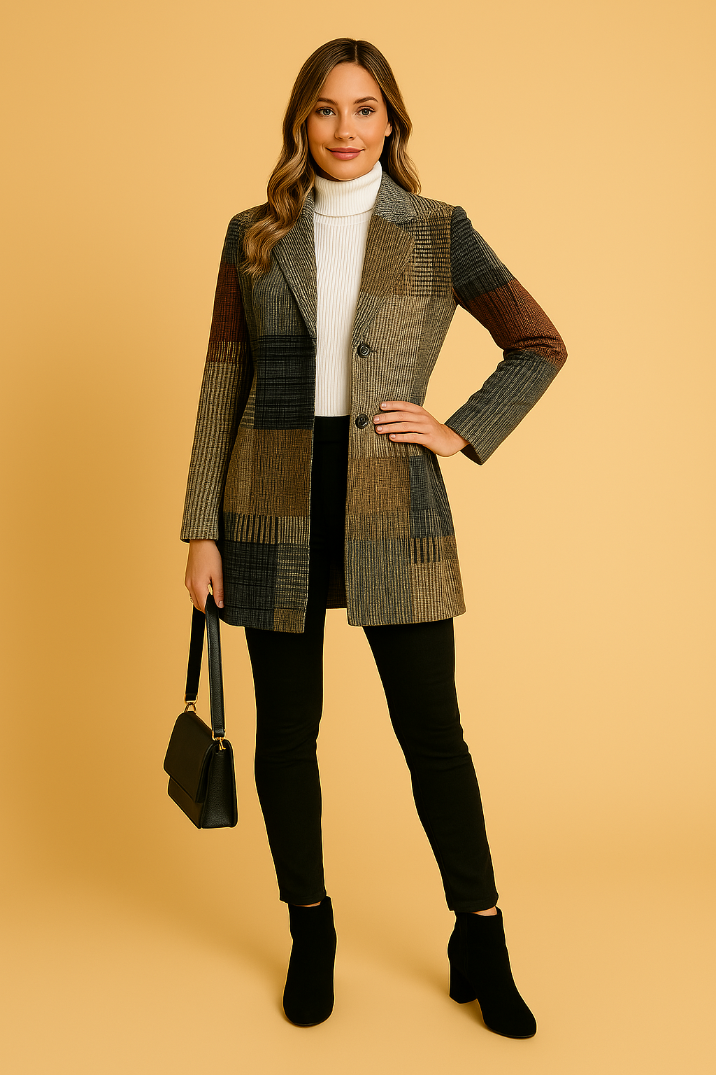 Marina | Elegancka Marynarka z Wzorem