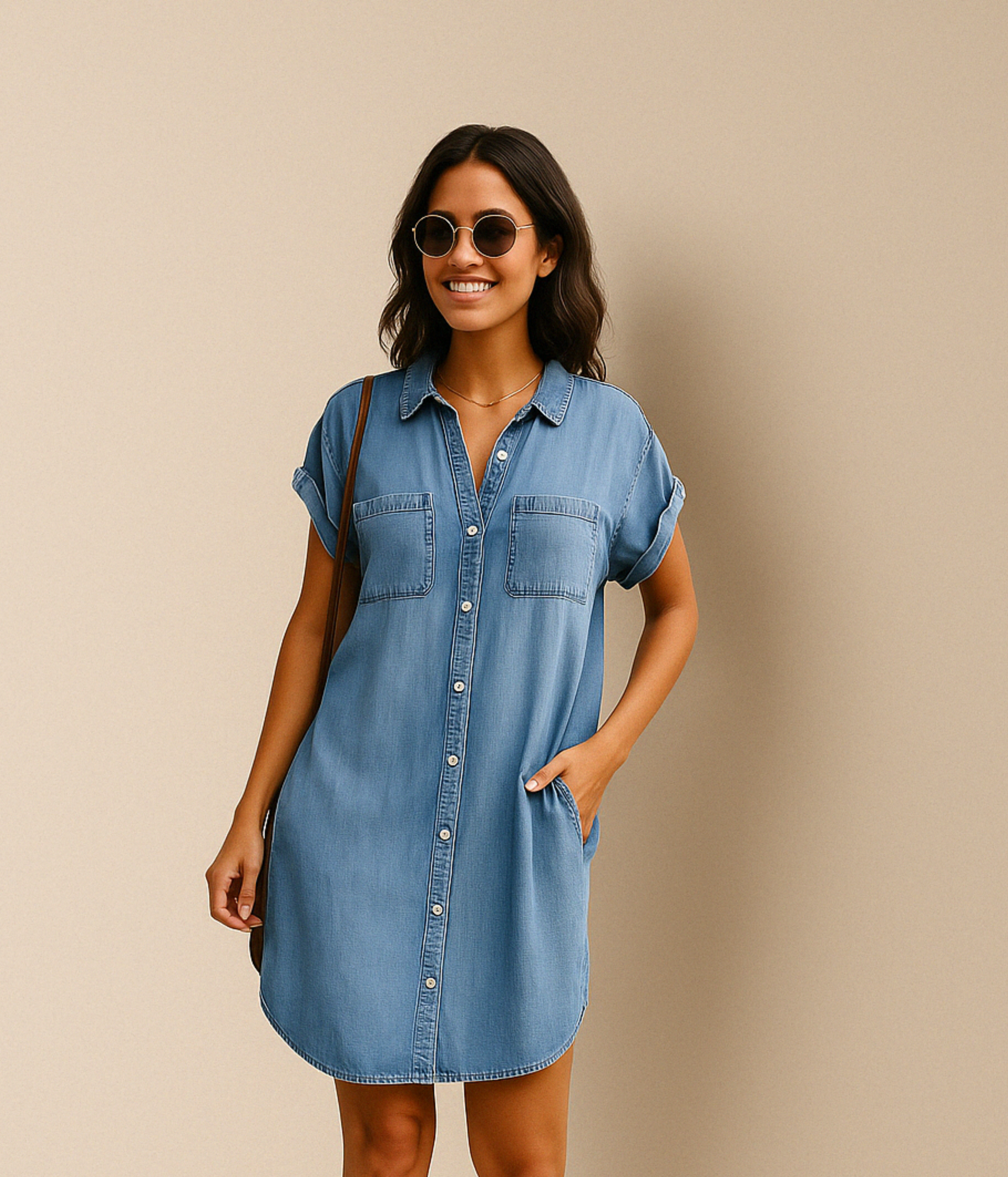 Stefka™ - Casual Denim Sukienka