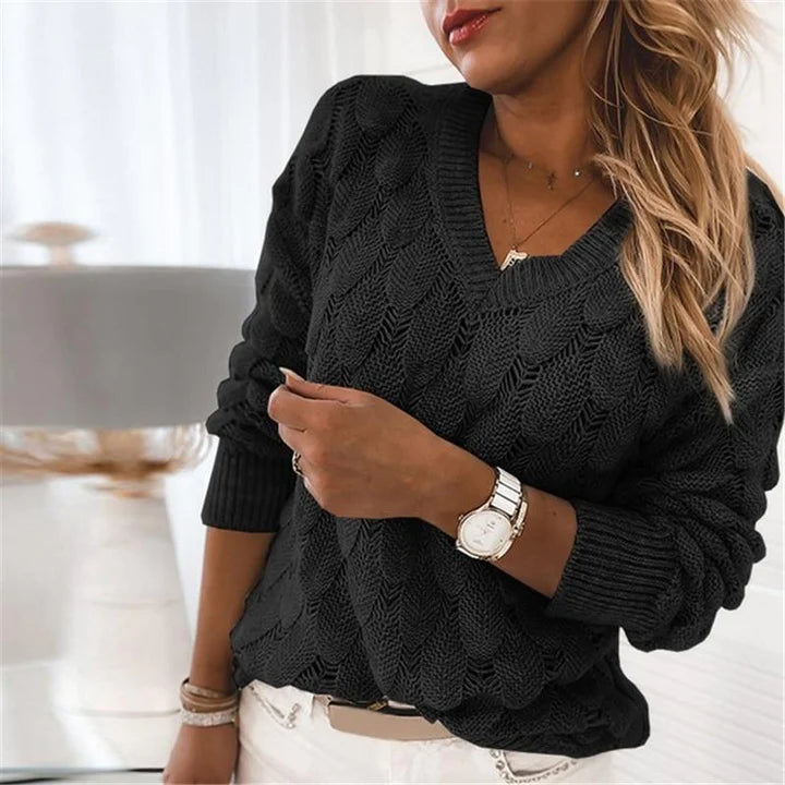 Noemier | Sweter z dekoltem w serek