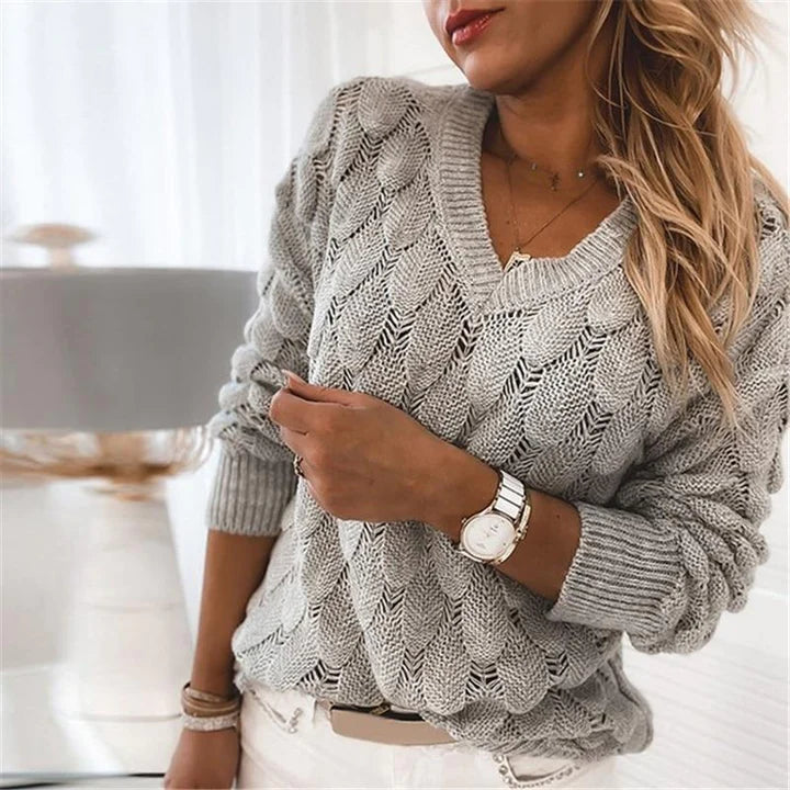 Noemier | Sweter z dekoltem w serek