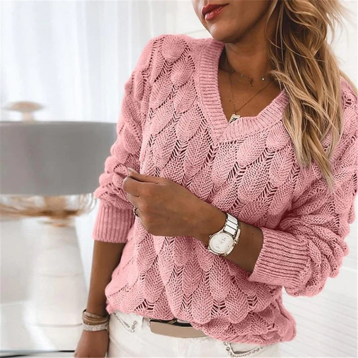 Noemier | Sweter z dekoltem w serek